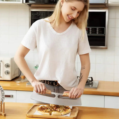 Wooden Handle Pizza Cutter