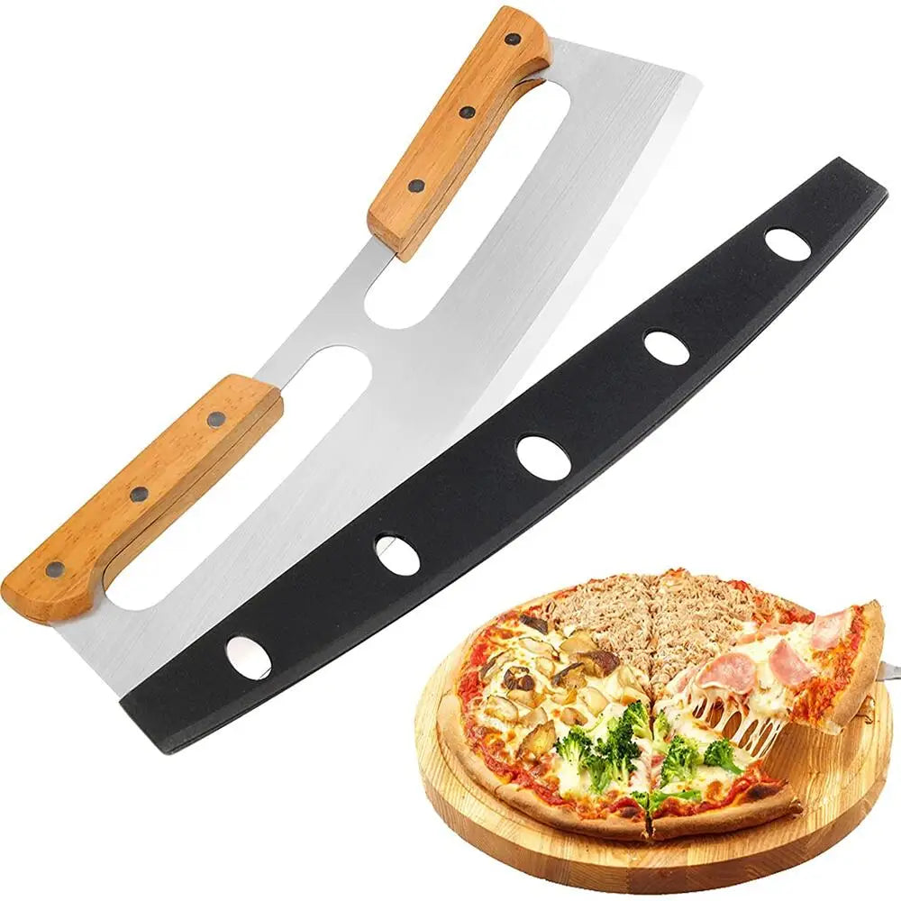 Wooden Handle Pizza Cutter