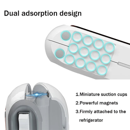 Magnetic Plastic Wrap Dispenser with Cutter